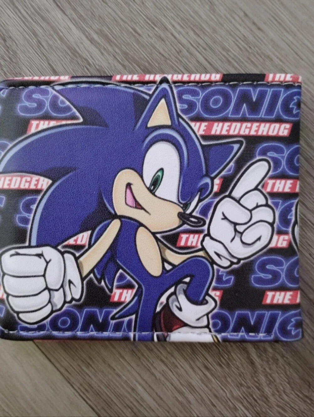 New Sonic the hedgehog anime manga leather wallet